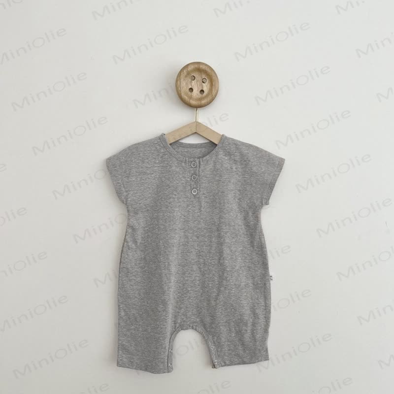 Tutina Henley effetto lino per neonati - Grigio - 18-24 mesi - image 4