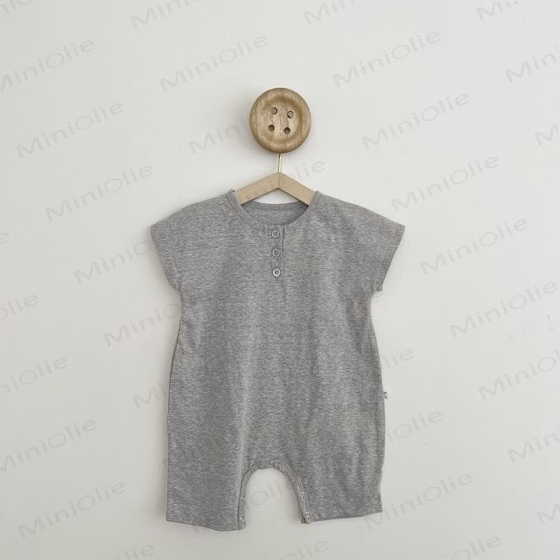 Tutina Henley effetto lino per neonati - Grigio - 18-24 mesi - image 4