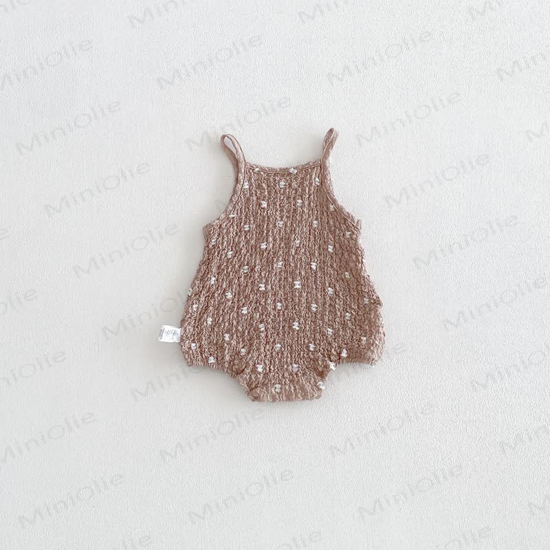 Body in cotone senza maniche con spalline sottili per bambina - image 12
