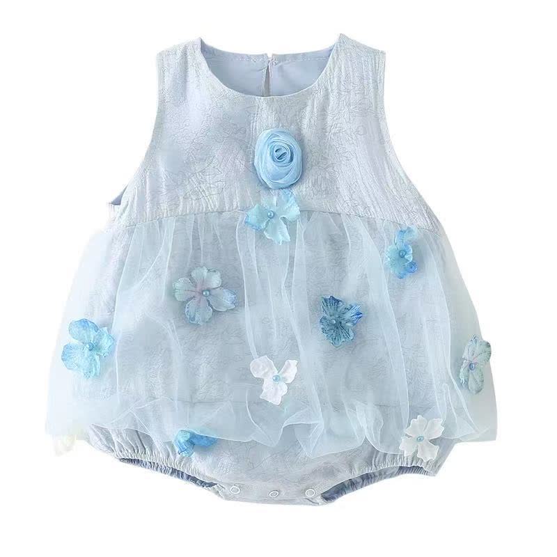 Body da festa per neonati in tulle floreale - image 10