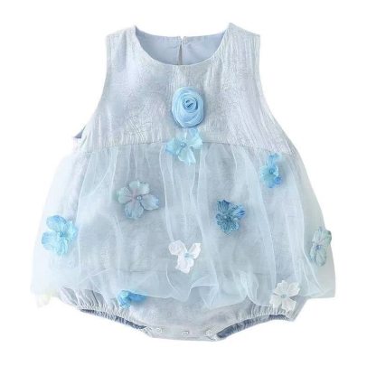 Body da festa per neonati in tulle floreale - image 10