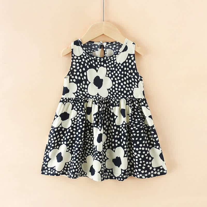Vestito estivo per bambina con stampa floreale/animali - Fiori neri - 10-11T - image 15