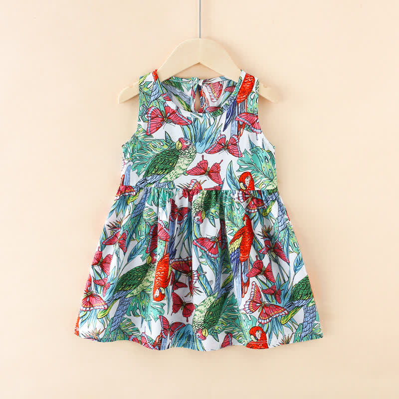 Vestito estivo per bambina con stampa floreale/animali - Farfalla rossa - 10-11T - image 19