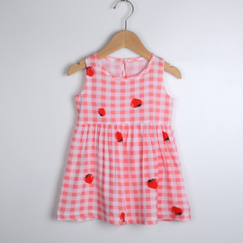 Vestito estivo per bambina con stampa floreale/animali - A quadri rosa - 10-11T - image 22