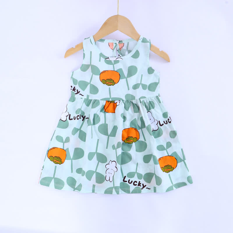 Vestito estivo per bambina con stampa floreale/animali - Zucca verde - 10-11T - image 36