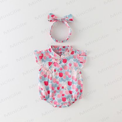 Body da bambina con coniglietto Tulip e fascia per capelli - Rosa - 18-24 mesi - image 1