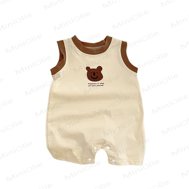 Tutina per neonato in cotone con stampa orsetto - image 7