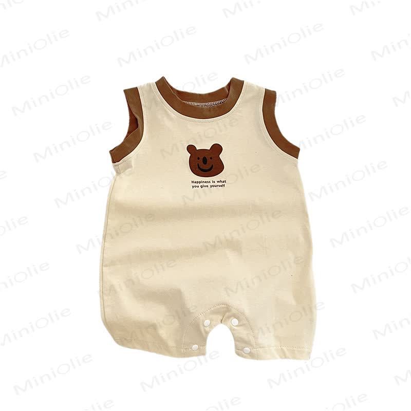 Tutina per neonato in cotone con stampa orsetto - image 7