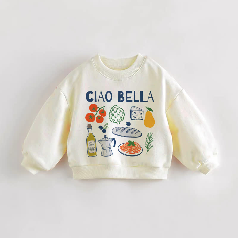 Felpa color crema per neonati e bambini CIAO BELLA - Crema - 3-5T - image 1