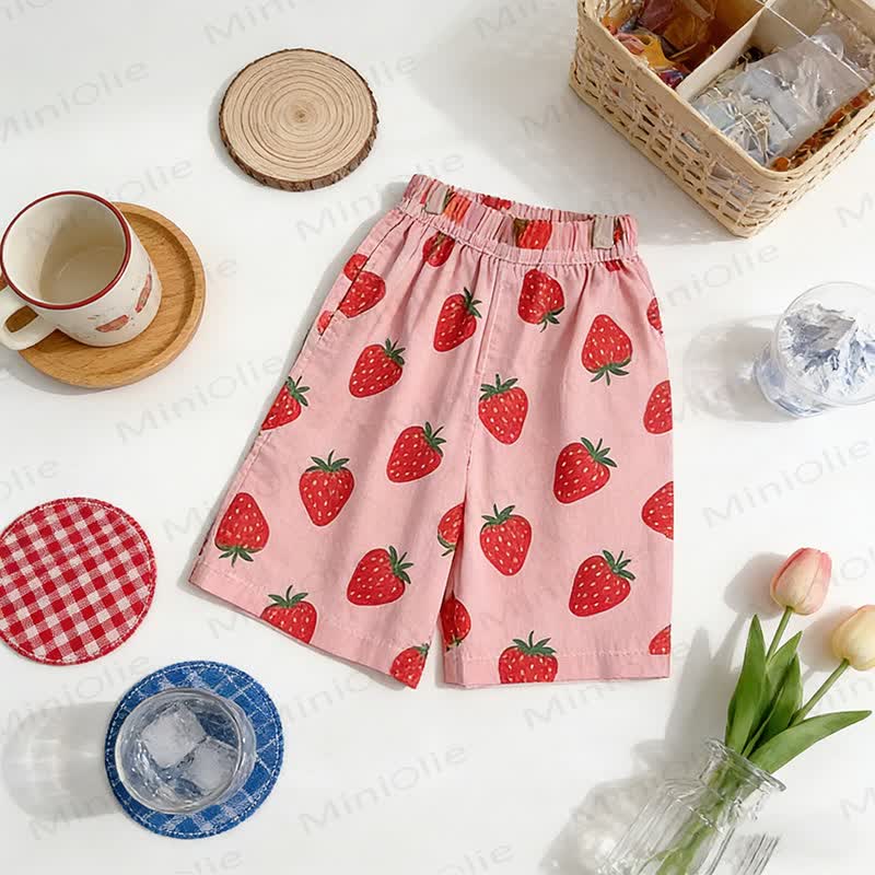 Pantaloni da bambina con elastico in vita - Rosa - 8-9T - image 6
