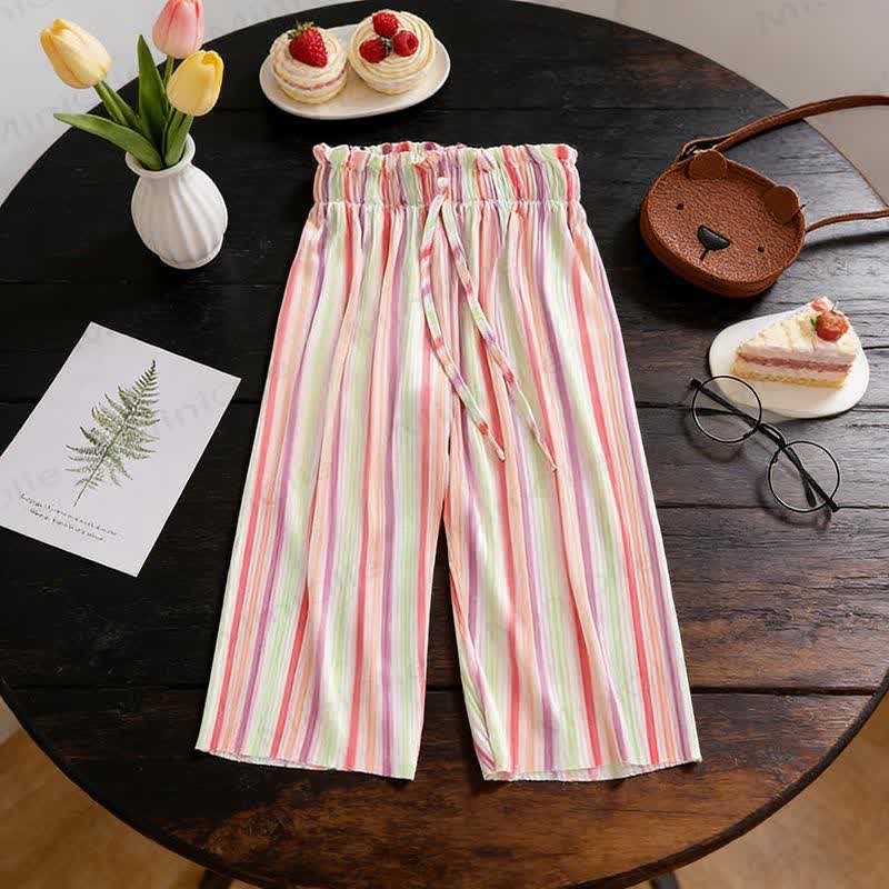 Pantaloni a gamba larga per bambine - Multicolore - 8-9T - image 4