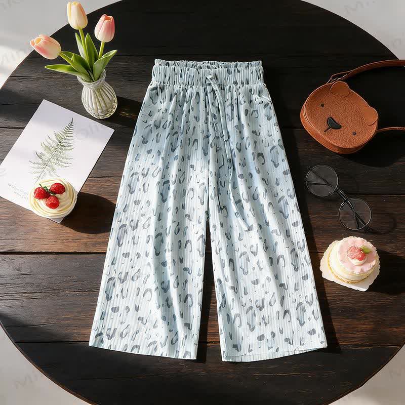 Pantaloni a gamba larga per bambine - Grigio - 8-9T - image 6