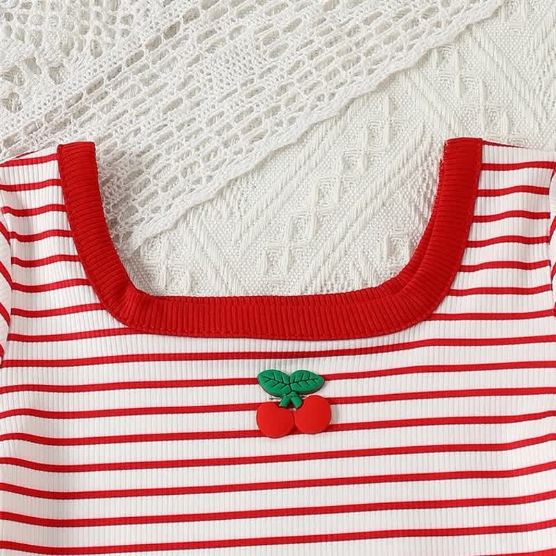 Maglietta per bambina con motivo floreale/fruttato - image 9