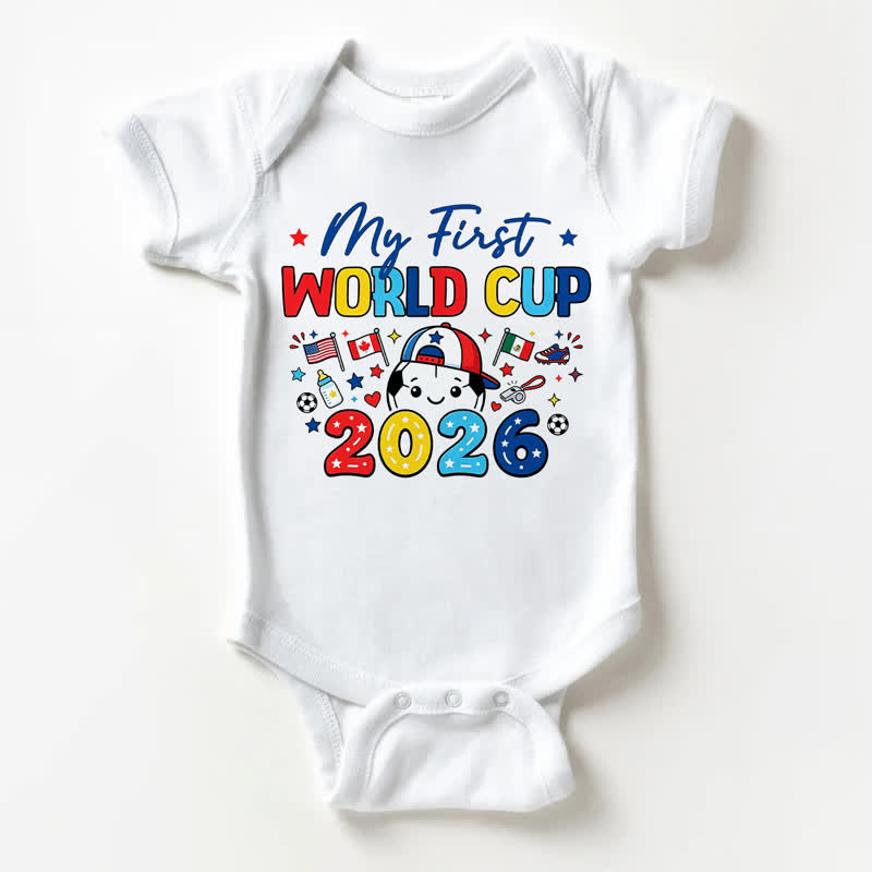Body bianco per neonati "IL MIO PRIMO MONDIALE 2026" - Bianco - 18-24 mesi - image 1