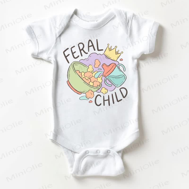 Body bianco per neonati FERAL CHILD - Bianco - 18-24 mesi - image 1