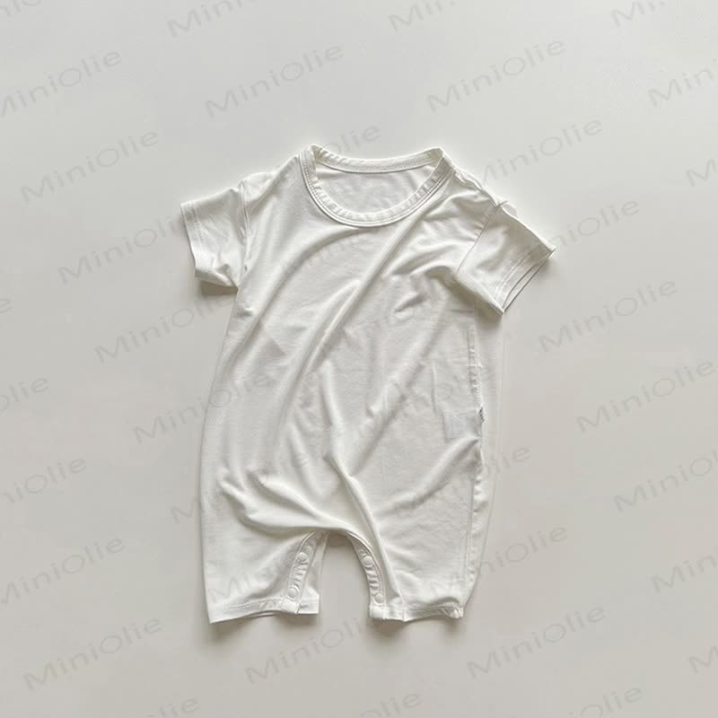 Completo per bambina composto da maglietta e pantaloncini in morbido cotone. - Tutina bianca - 4-5T - image 7
