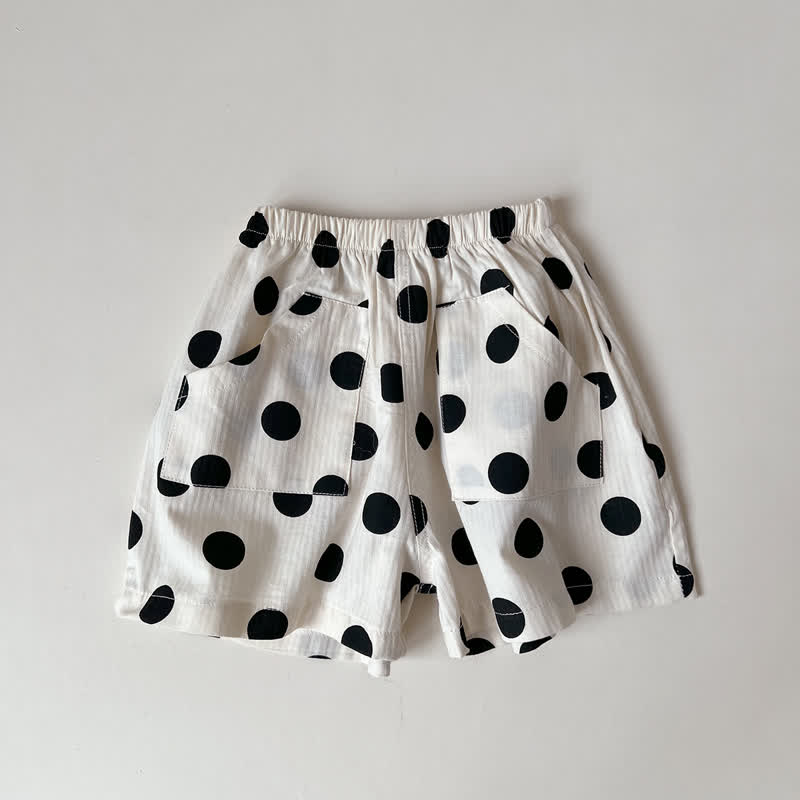 Pantaloncini da casa in morbidissimo cotone - Punto bianco - 2-3T - image 3