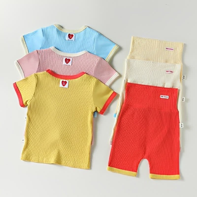 Completo per neonato in maglia a maniche corte - image 6