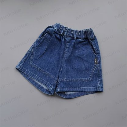 Polo a quadri con colletto o pantaloncini di jeans per neonati e bambini piccoli - Marina - 4-5T - image 3