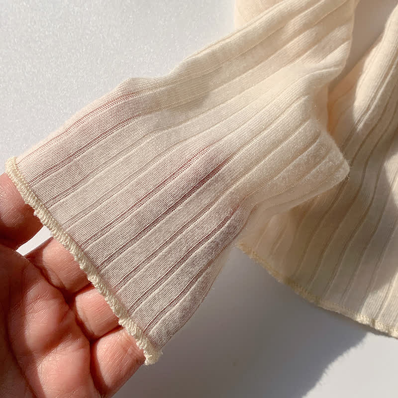 Cardigan a coste tinta unita con bottoni sul davanti per bambina - image 14