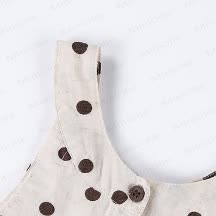 Completo senza maniche a pois - image 7