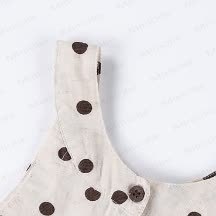 Completo senza maniche a pois - image 7