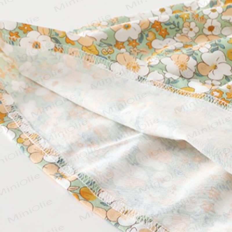 Vestitino o cappellino beige con fiori e fiocco per neonata/bambina - image 8