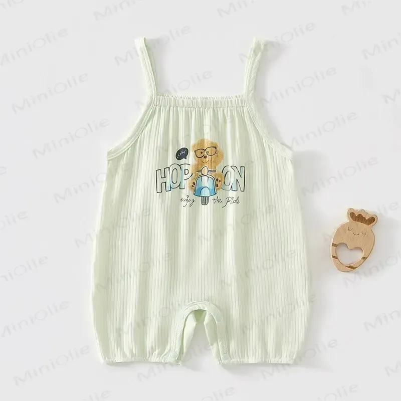 Tutina a bolle morbida in modal con arricciature, ideale per neonati. - Orso Bianco - 2-3T - image 6