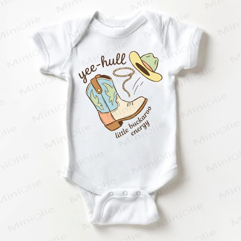 Body bianco per neonati YEE-HULL LITTLE BUCKAROO ENERGY - Bianco - 18-24 mesi - image 1