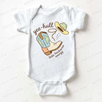 Body bianco per neonati YEE-HULL LITTLE BUCKAROO ENERGY - Bianco - 18-24 mesi - image 1