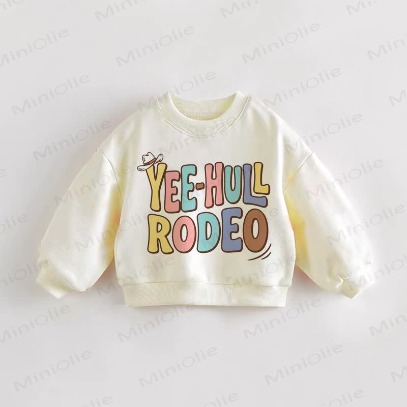 Felpa per neonati e bambini YEE HULL RODEO - Crema - 3-5T - image 1