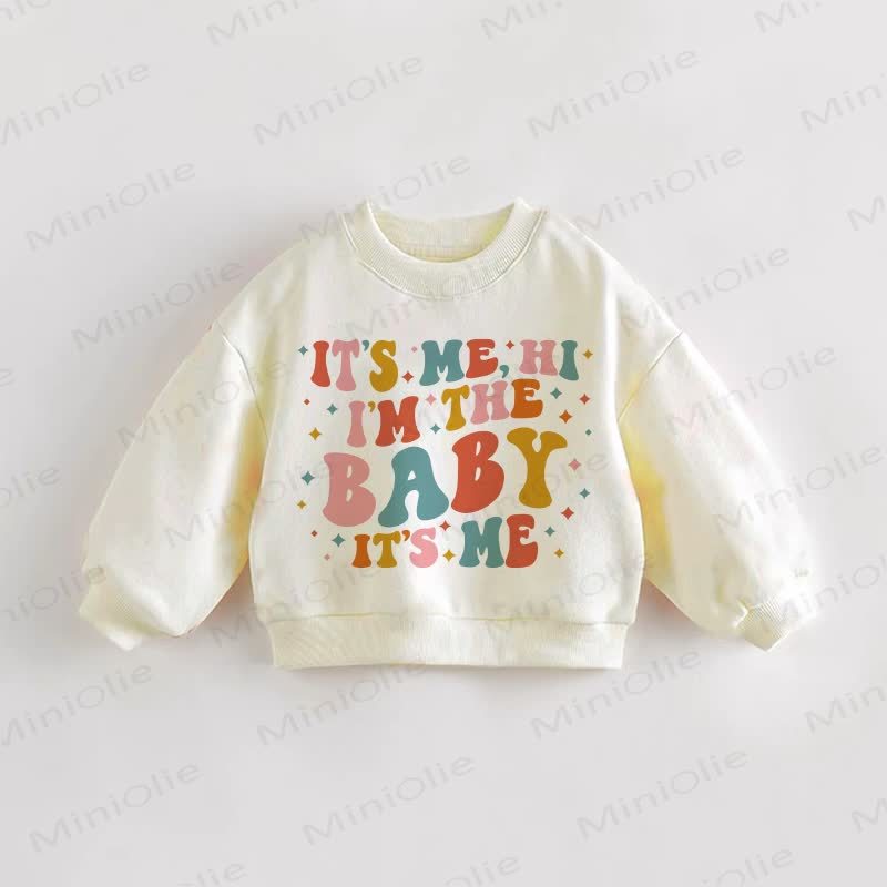 SONO IO CIAO SONO IL BAMBINO SONO IO Felpa per neonati e bambini - Crema - 3-5T - image 1