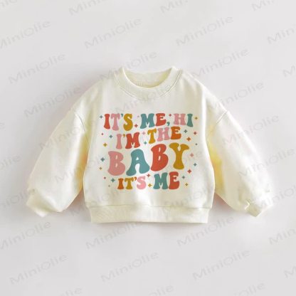 SONO IO CIAO SONO IL BAMBINO SONO IO Felpa per neonati e bambini - Crema - 3-5T - image 1