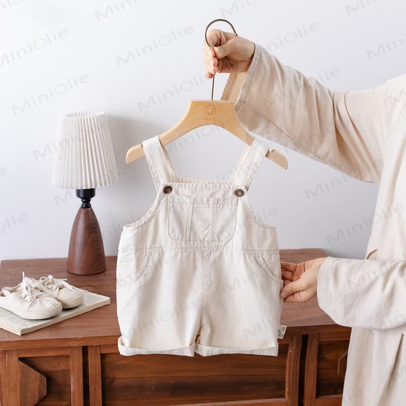 Completo senza maniche a tinta unita per neonato - Pantaloncini beige - 2-3T - image 3