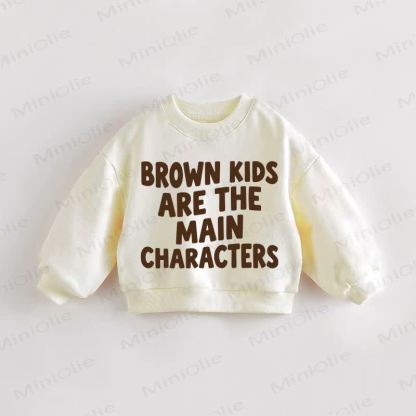 I BAMBINI MARRONI SONO I PERSONAGGI PRINCIPALI BABY Felpa color crema per neonati e bambini piccoli - Crema - 3-5T - image 1