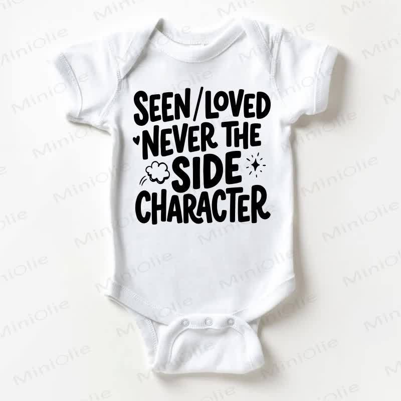 SEEN/LOVED NEVER THE SIDE CHARACTER Baby White Bodysuit - Bianco - 18-24 mesi - image 1