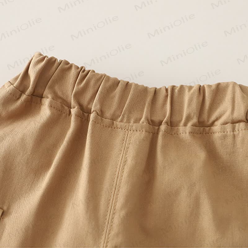 Completo da bambino in cotone con polo e pantaloncini con taschino, collezione Deer Collection. - image 9