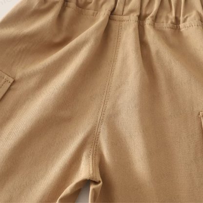 Completo da bambino in cotone con polo e pantaloncini con taschino, collezione Deer Collection. - image 11