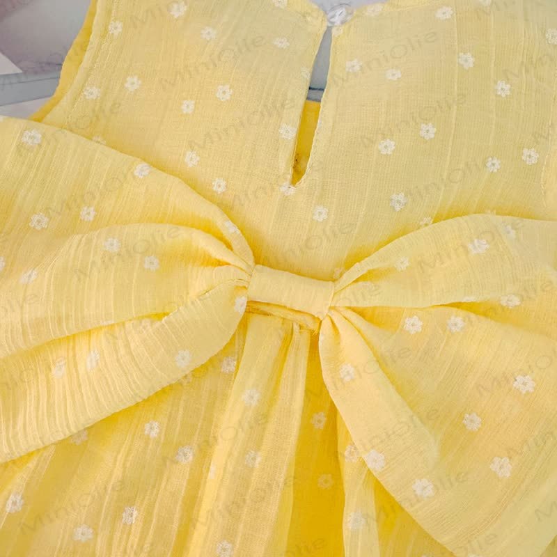 Vestitino senza maniche con fiocco a tulipano per bambina - image 10