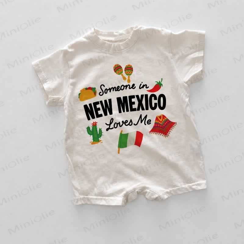 QUALCUNO IN NEW MEXICO MI AMA Pagliaccetto bianco per neonati - image 1