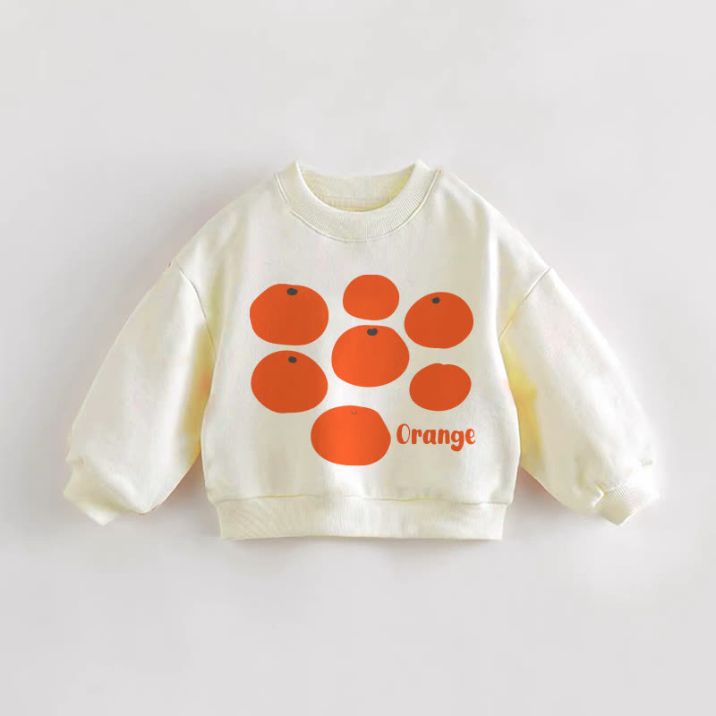 Felpa arancione per neonati e bambini piccoli color crema - Crema - 3-5T - image 1