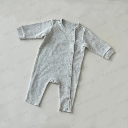 Tutina da neonato a pois in maglia con cappellino - Tutina grigia - 18-24 mesi - image 3
