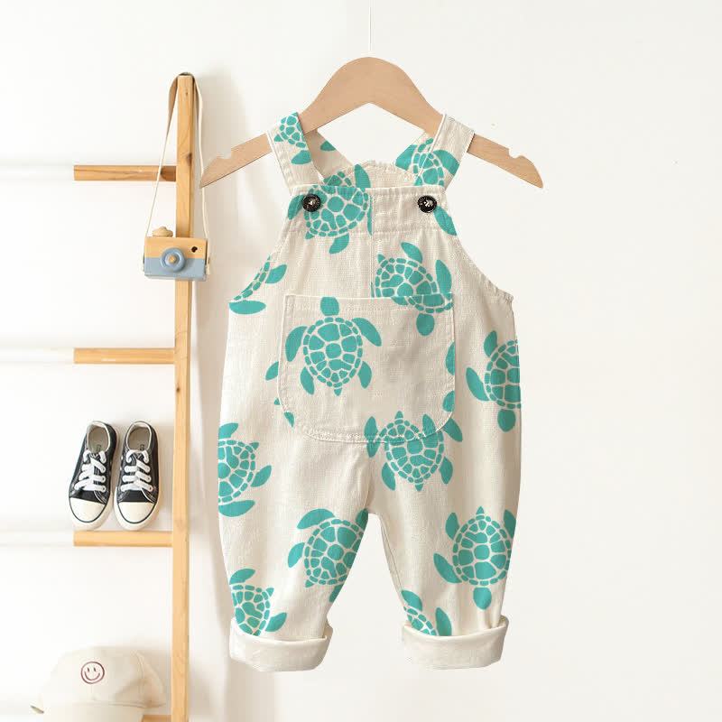 Tutina beige da neonato con tartaruga marina - Beige - 3-5T - image 1