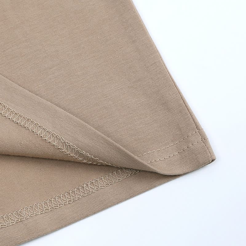 Set pigiama per bambini composto da top e pantaloni in maglia a tinta unita, due pezzi. - image 13