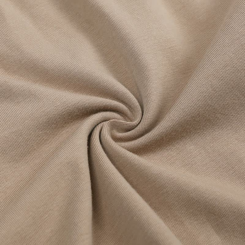 Set pigiama per bambini composto da top e pantaloni in maglia a tinta unita, due pezzi. - image 14