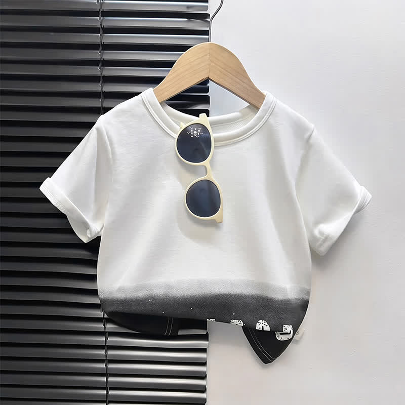 T-shirt a maniche corte per bambini con stampa a cartoni animati. - Bianco - 4-5T - image 12