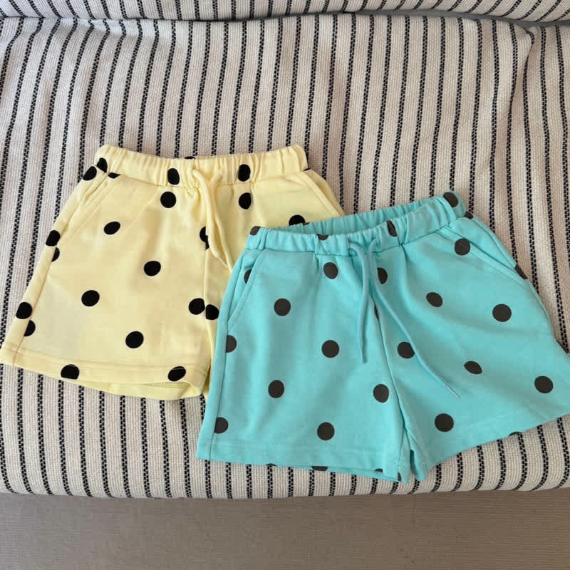 Pantaloncini estivi a pois per neonati - image 1