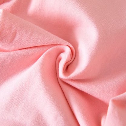 Completo da bambina composto da top e pantaloncini rosa con mela e fiocco, due pezzi. - image 7