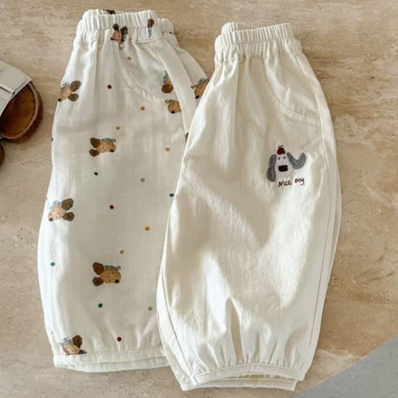 Pantaloni per neonato/bambino con stampa di cuccioli - image 4
