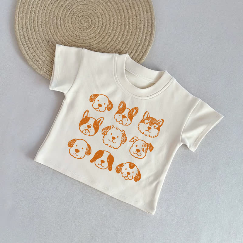T-shirt casual beige Baby Nine Dogs - Beige - 2-3T - image 1